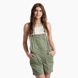 Women's Army Green Denim Overalls
